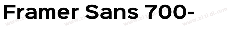 Framer Sans 700字体转换